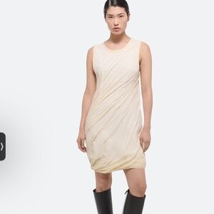 Helmut Lang Bubble Hem Cotton Dress X-Small